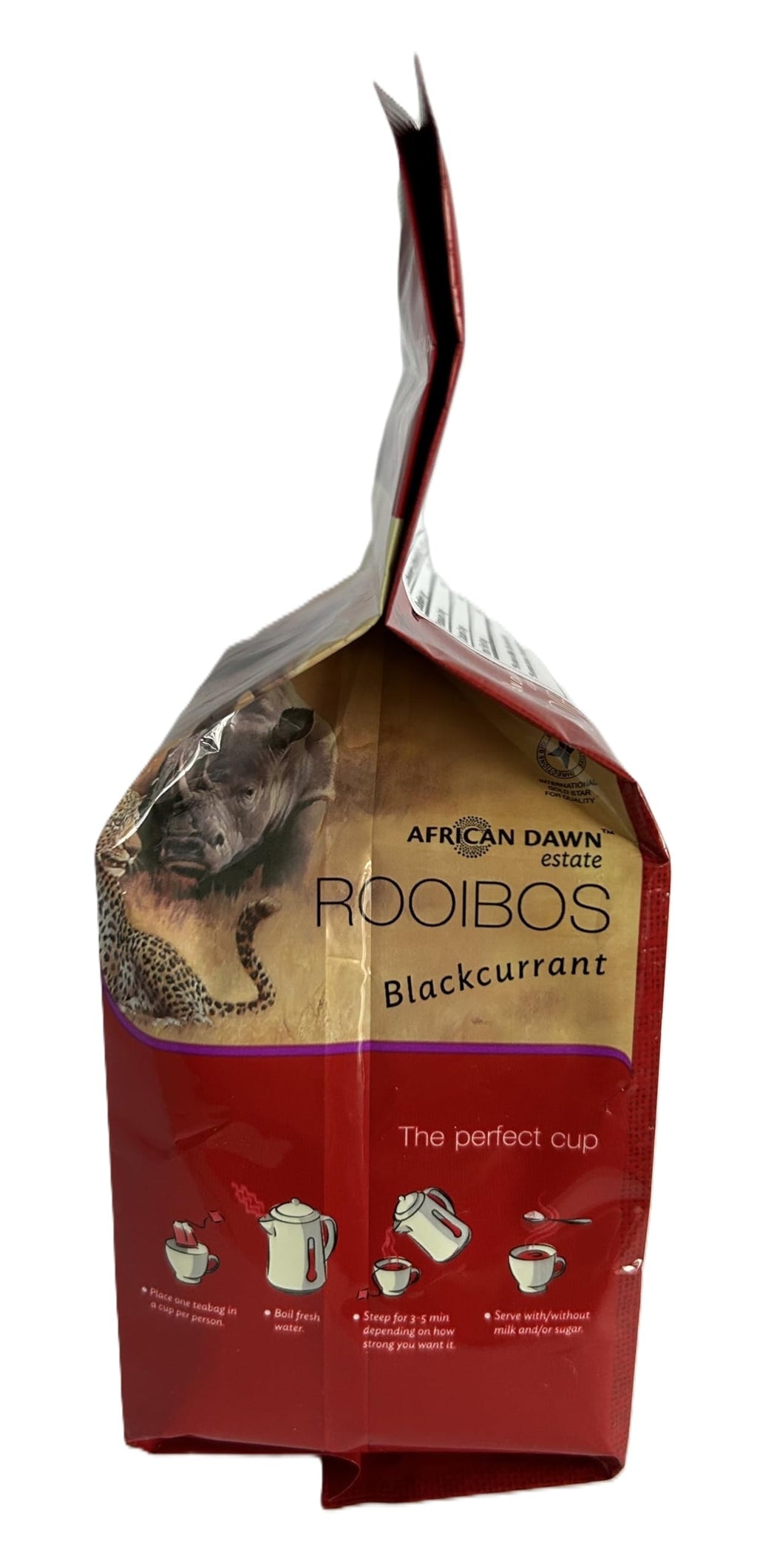 African Dawn Rooibos Tea 40 Tagless Bags 3.5 oz (Blackcurrant)