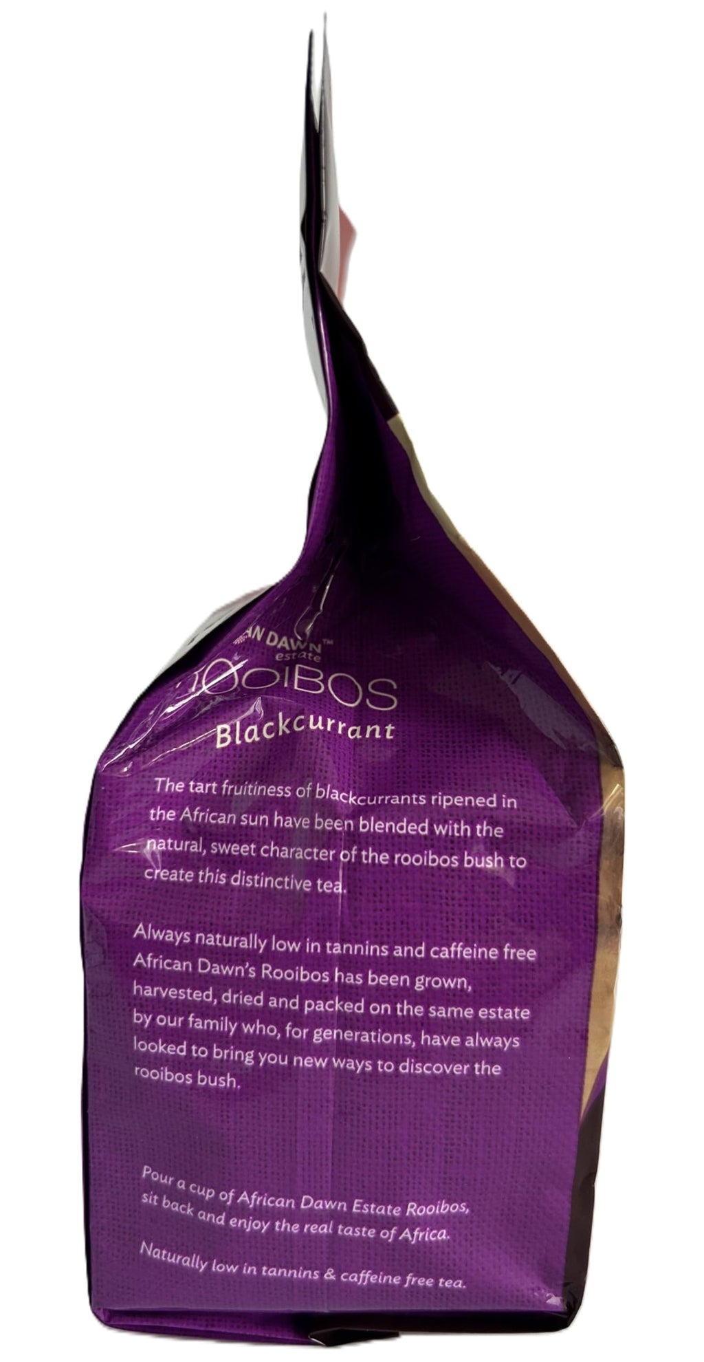 African Dawn Rooibos Tea 40 Tagless Bags 3.5 oz (Blackcurrant)
