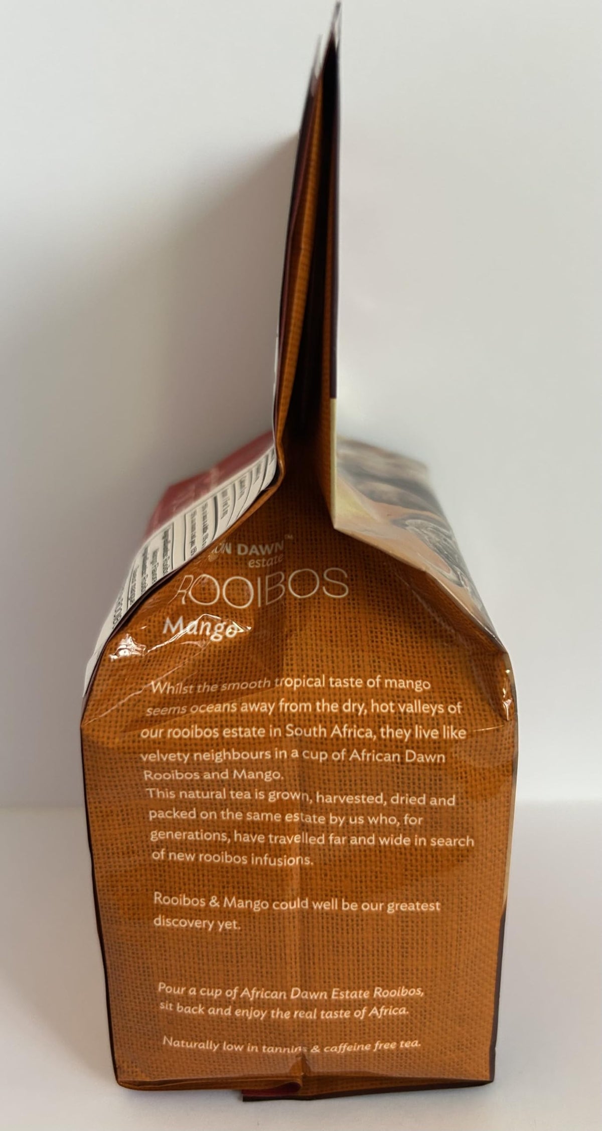 African Dawn Estate Mango flavored Rooibos 40 Tagless Tea Bags, Single Origin Estate Rooibos of the Finest Export Quality