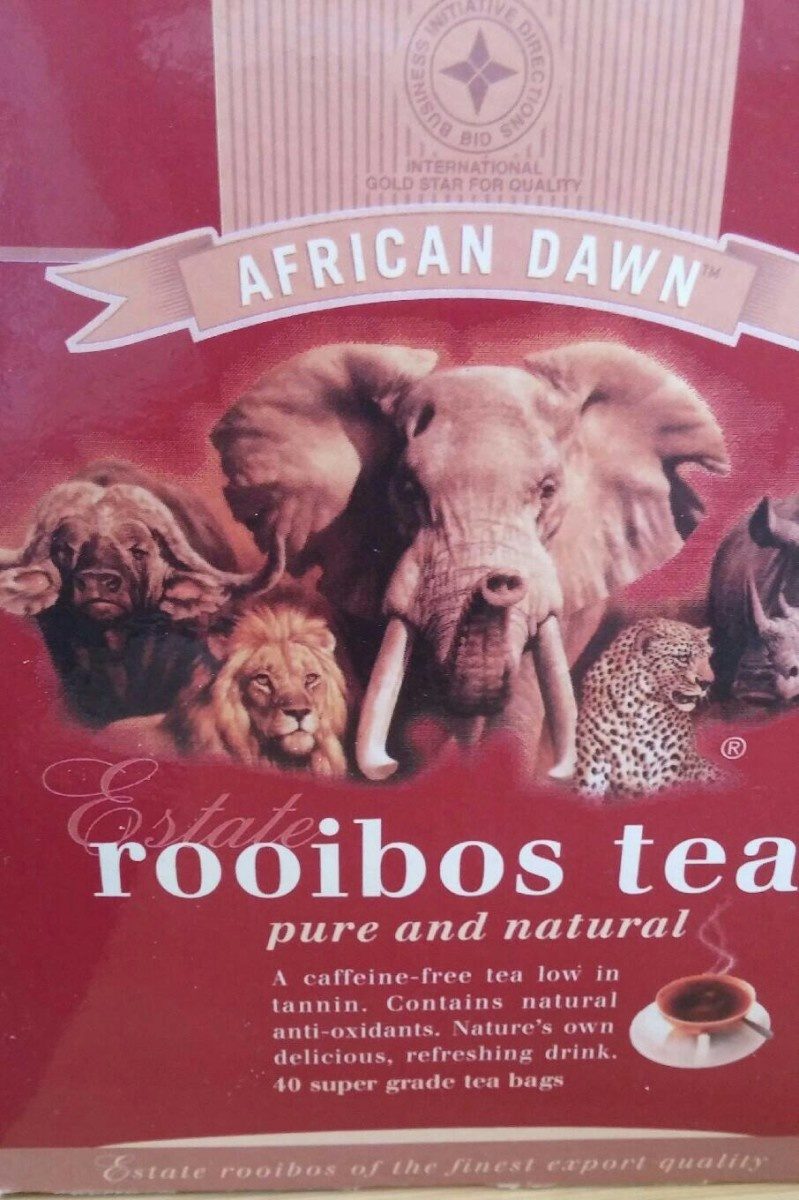 African Dawn Estate Premium Rooibos Tea Single Origin ，Naturally Caffeine free 40 Tea bags 100g